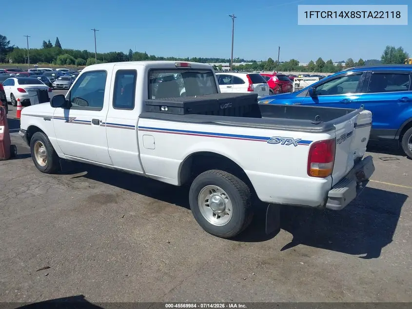 1995 Ford Ranger Super Cab VIN: 1FTCR14X8STA22118 Lot: 45569984