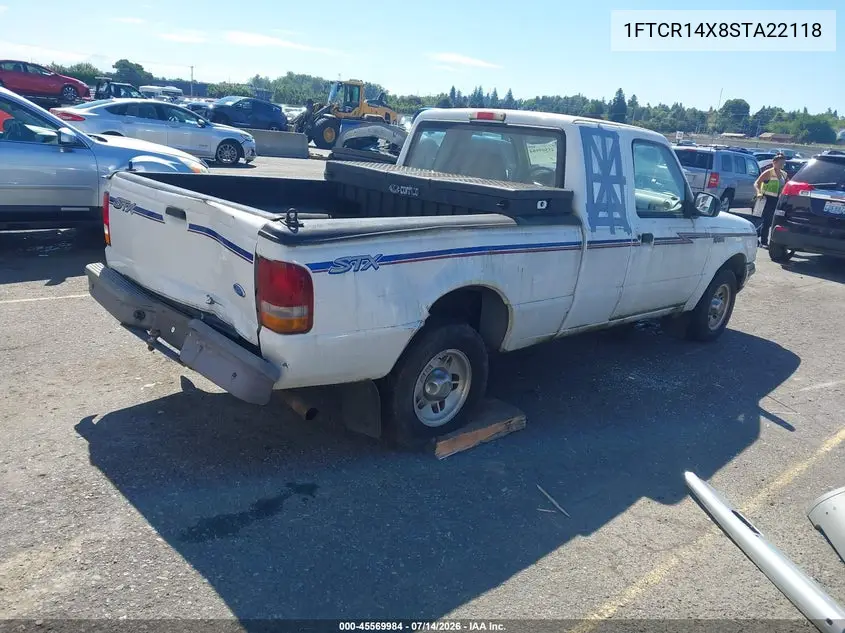 1995 Ford Ranger Super Cab VIN: 1FTCR14X8STA22118 Lot: 45569984