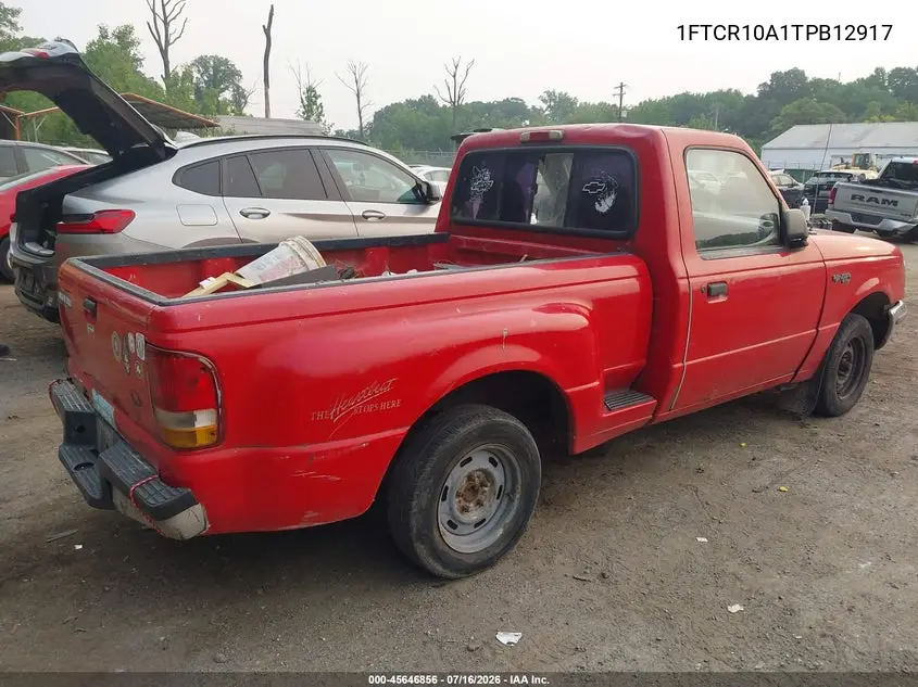 1996 Ford Ranger VIN: 1FTCR10A1TPB12917 Lot: 45646856