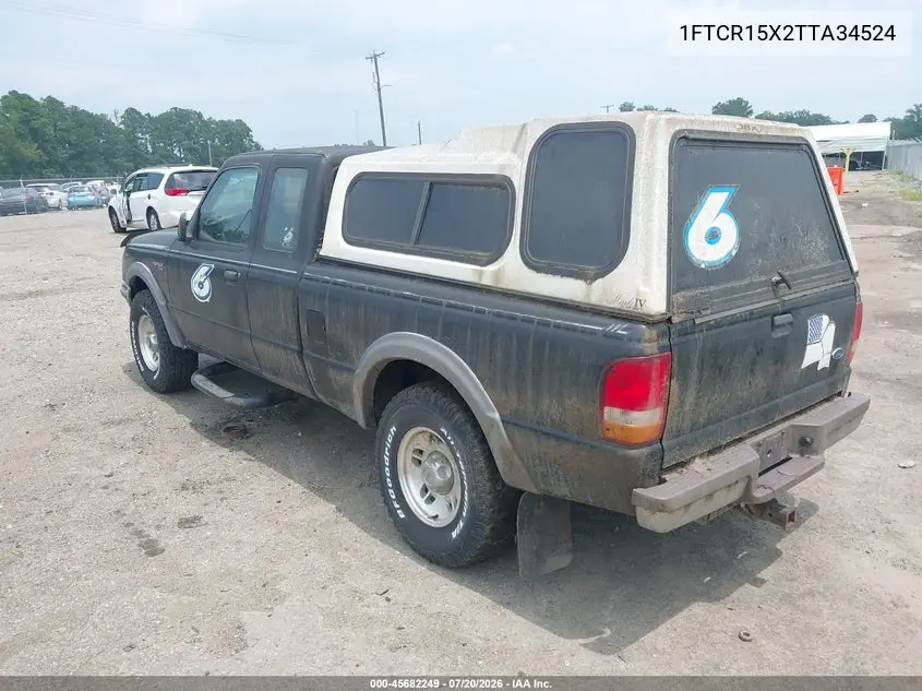 1996 Ford Ranger Super Cab VIN: 1FTCR15X2TTA34524 Lot: 45682249