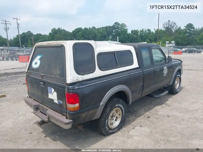 1996 Ford Ranger Super Cab VIN: 1FTCR15X2TTA34524 Lot: 45682249