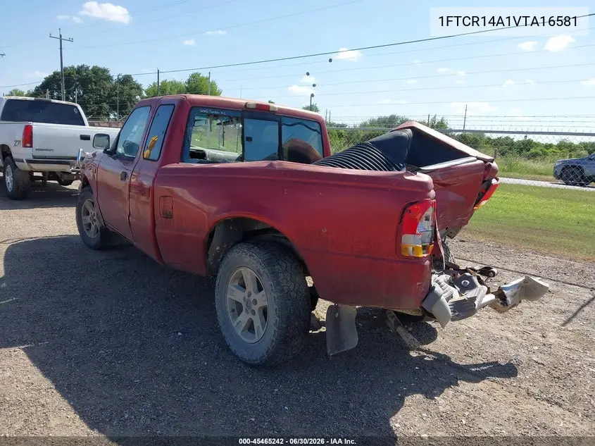 1997 Ford Ranger Xl/Xlt VIN: 1FTCR14A1VTA16581 Lot: 45465242