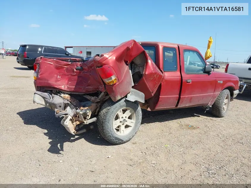 1997 Ford Ranger Xl/Xlt VIN: 1FTCR14A1VTA16581 Lot: 45465242