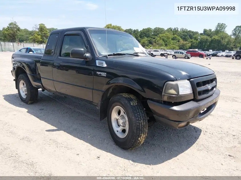 1998 Ford Ranger Splash/Xl/Xlt VIN: 1FTZR15U3WPA09998 Lot: 45648206