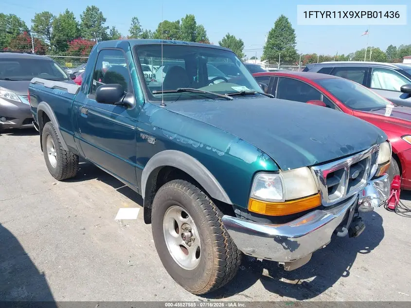 1999 Ford Ranger Xlt VIN: 1FTYR11X9XPB01436 Lot: 45527585