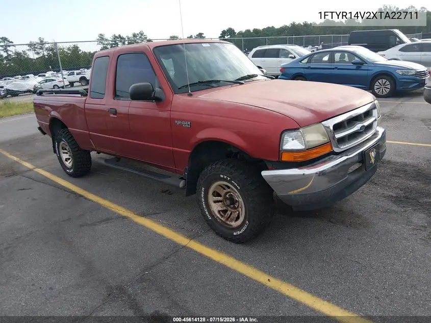 1999 Ford Ranger Xl/Xlt VIN: 1FTYR14V2XTA22711 Lot: 45614128