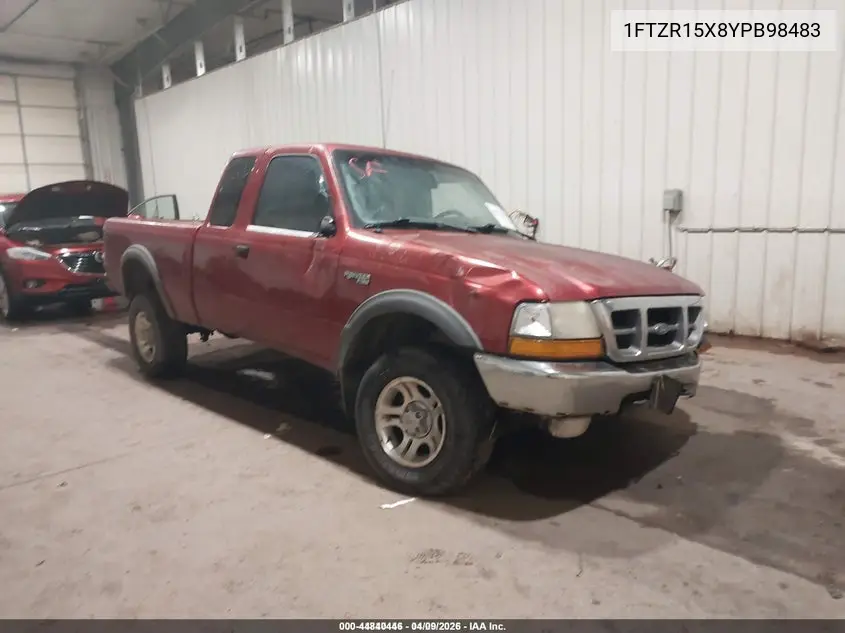 1FTZR15X8YPB98483 2000 Ford Ranger Xlt