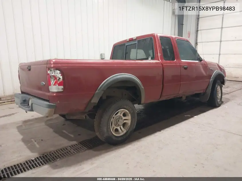 1FTZR15X8YPB98483 2000 Ford Ranger Xlt