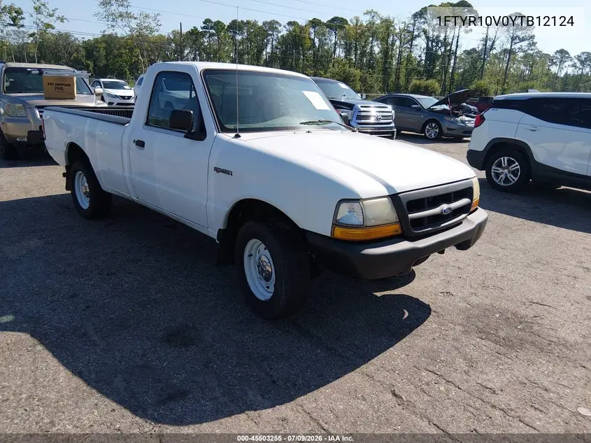2000 Ford Ranger Xl/Xlt VIN: 1FTYR10V0YTB12124 Lot: 45503255