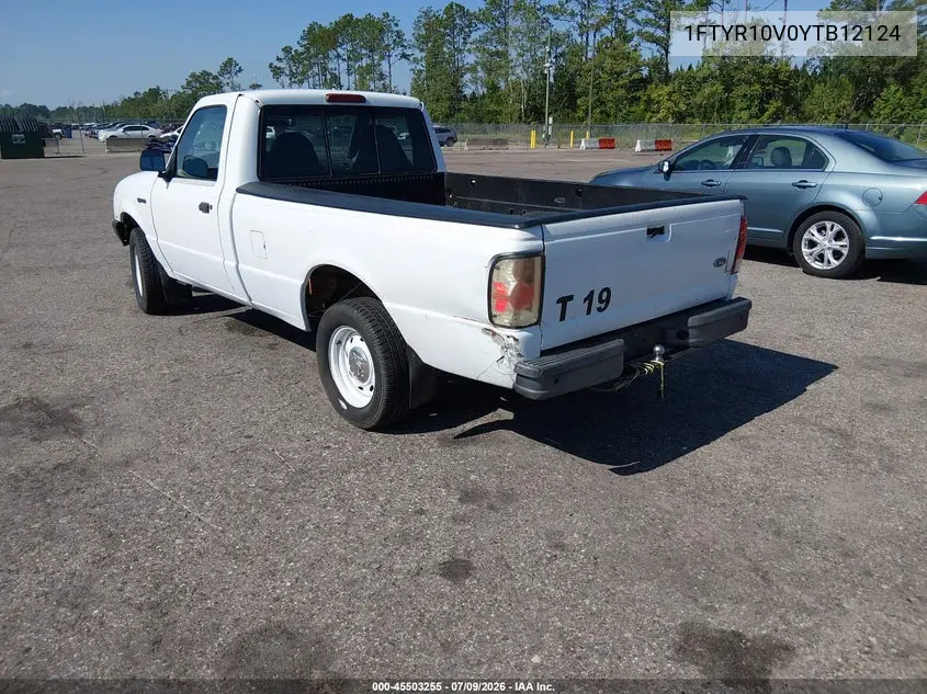 2000 Ford Ranger Xl/Xlt VIN: 1FTYR10V0YTB12124 Lot: 45503255