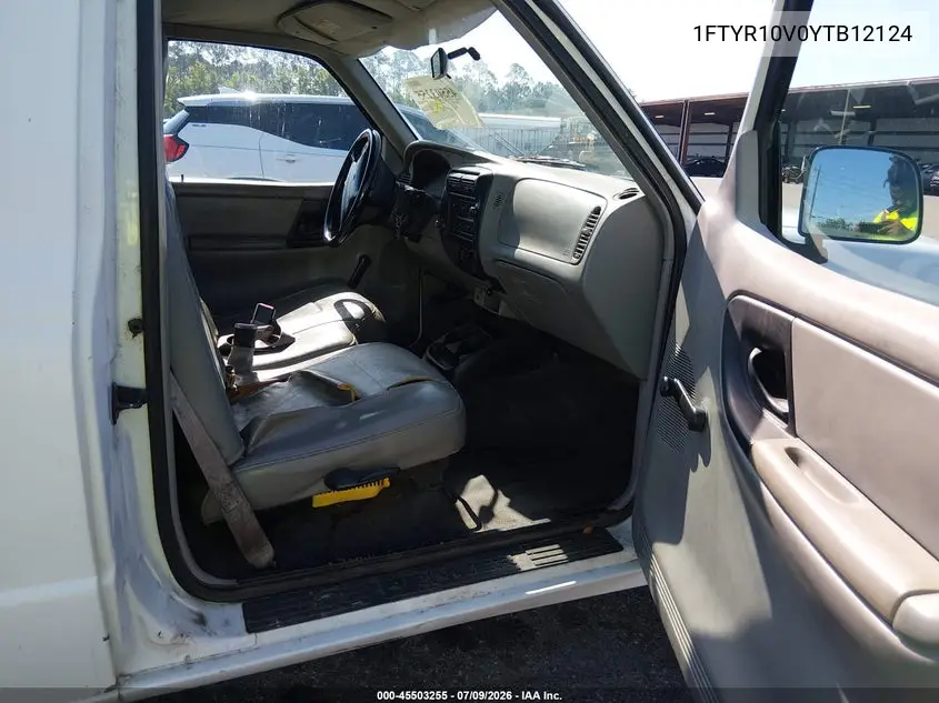 2000 Ford Ranger Xl/Xlt VIN: 1FTYR10V0YTB12124 Lot: 45503255