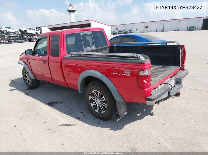 2000 Ford Ranger Xlt VIN: 1FTYR14X1YPB78427 Lot: 45642799