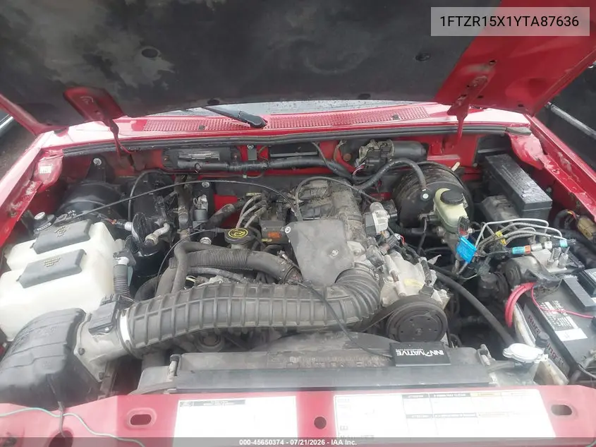 2000 Ford Ranger Xlt VIN: 1FTZR15X1YTA87636 Lot: 45650374