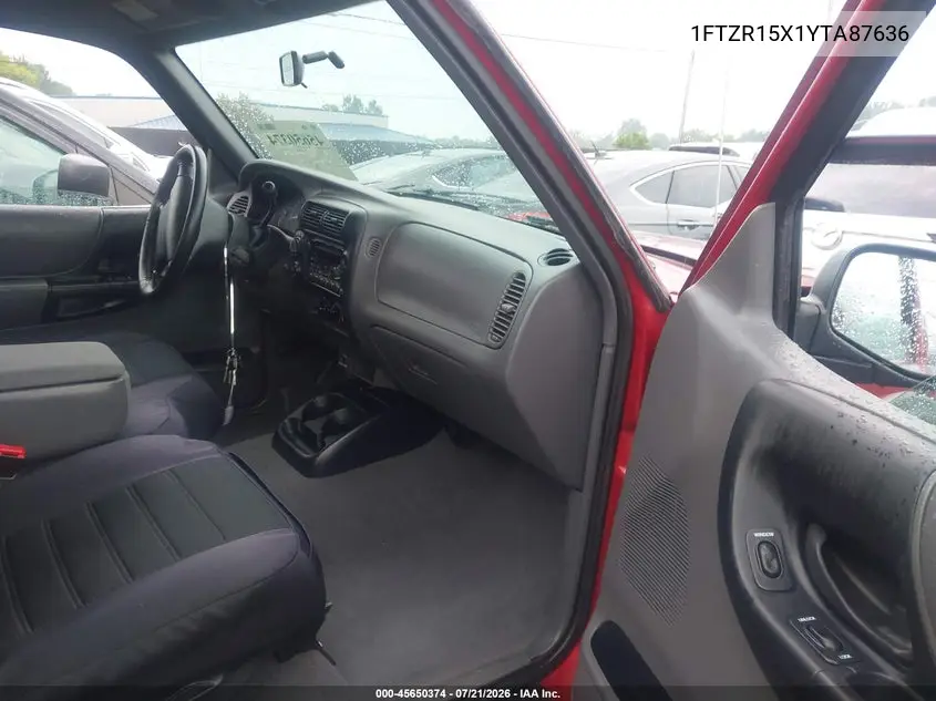 2000 Ford Ranger Xlt VIN: 1FTZR15X1YTA87636 Lot: 45650374