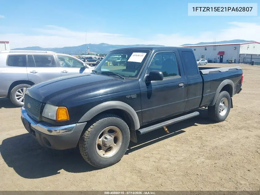 2001 Ford Ranger Edge/Xlt VIN: 1FTZR15E21PA62807 Lot: 45568115