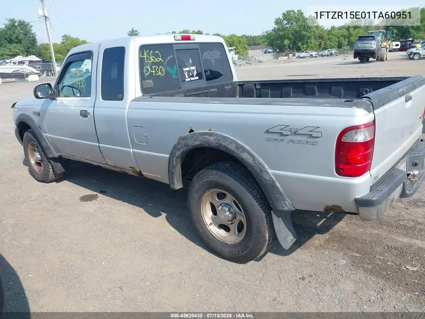 2001 Ford Ranger Edge/Xlt VIN: 1FTZR15E01TA60951 Lot: 45620430