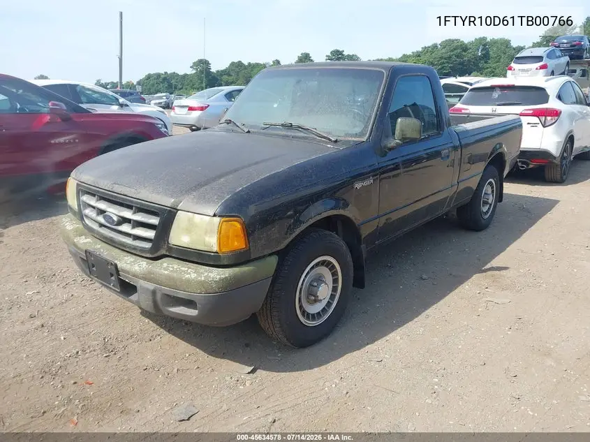 2001 Ford Ranger Xl/Xlt VIN: 1FTYR10D61TB00766 Lot: 45634578