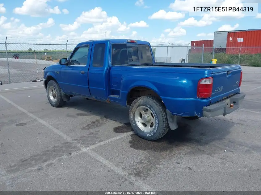 2001 Ford Ranger Edge/Xlt VIN: 1FTZR15E51PB44319 Lot: 45635517