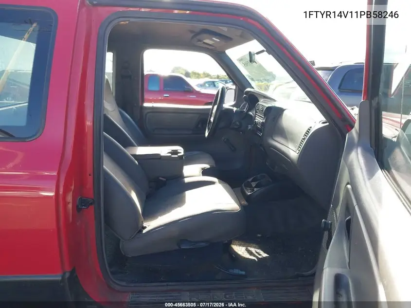 2001 Ford Ranger Edge/Xl/Xlt VIN: 1FTYR14V11PB58246 Lot: 45663505
