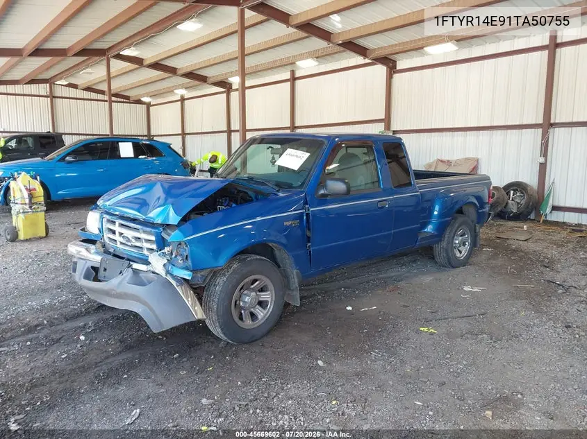 2001 Ford Ranger Edge/Xlt VIN: 1FTYR14E91TA50755 Lot: 45669602