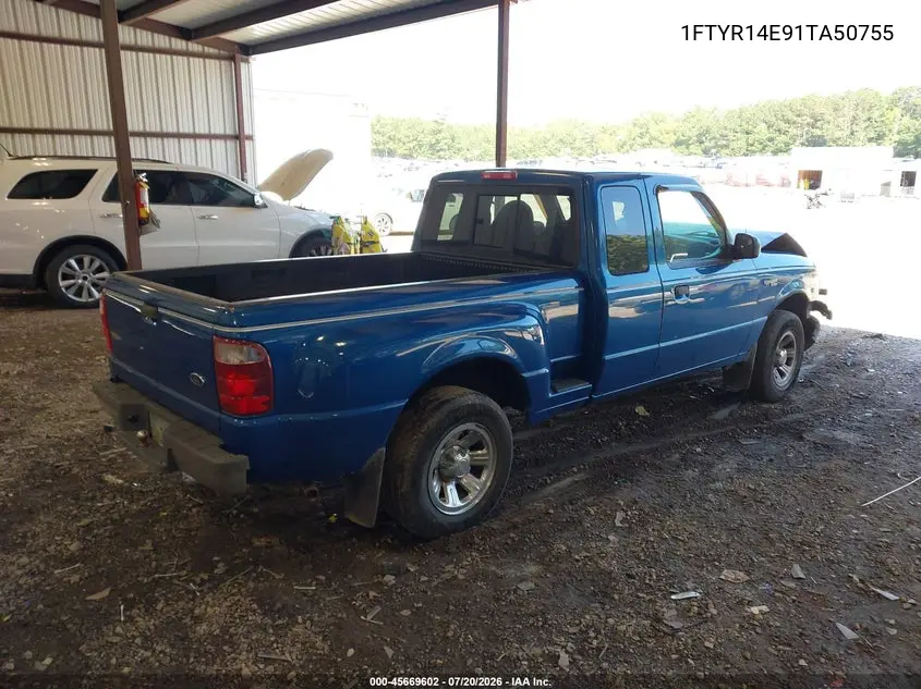 2001 Ford Ranger Edge/Xlt VIN: 1FTYR14E91TA50755 Lot: 45669602