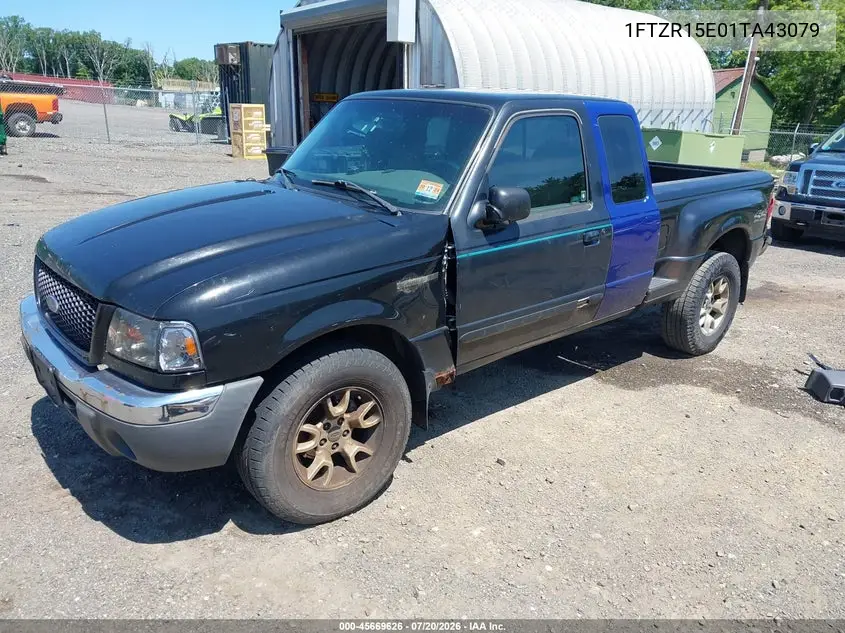 2001 Ford Ranger Edge/Xlt VIN: 1FTZR15E01TA43079 Lot: 45669626