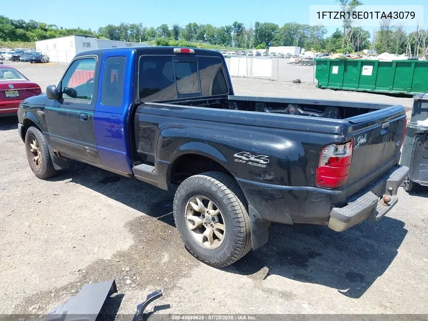 2001 Ford Ranger Edge/Xlt VIN: 1FTZR15E01TA43079 Lot: 45669626