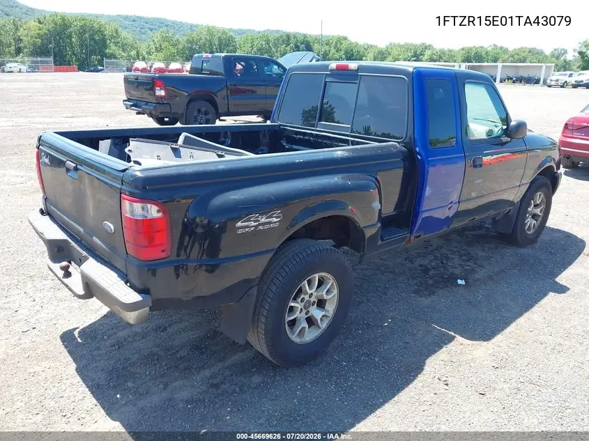 2001 Ford Ranger Edge/Xlt VIN: 1FTZR15E01TA43079 Lot: 45669626