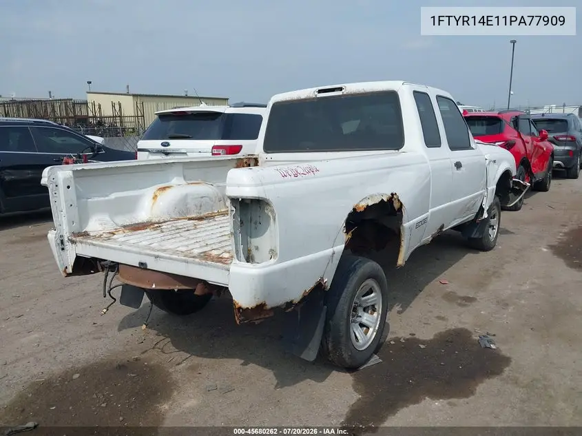 2001 Ford Ranger Edge/Xlt VIN: 1FTYR14E11PA77909 Lot: 45680262