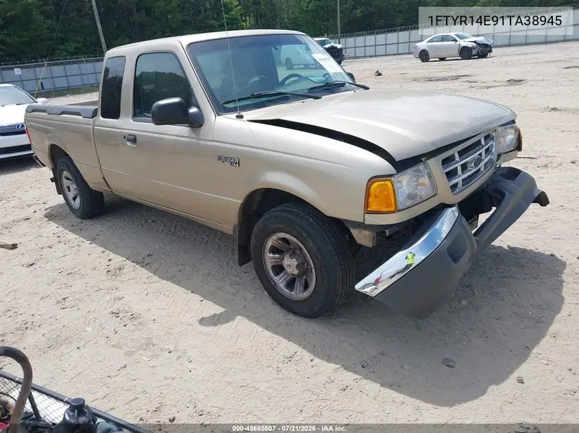 2001 Ford Ranger Edge/Xlt VIN: 1FTYR14E91TA38945 Lot: 45685507