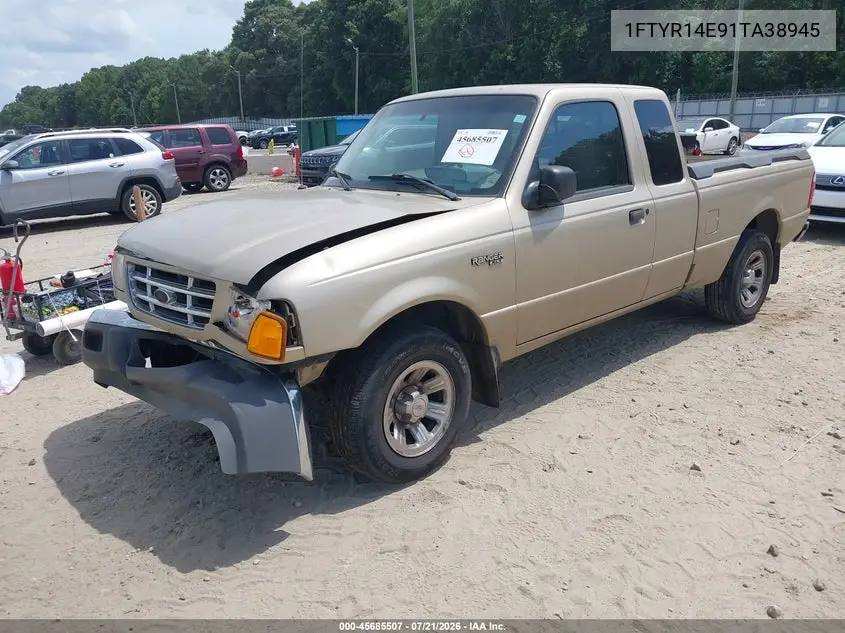 2001 Ford Ranger Edge/Xlt VIN: 1FTYR14E91TA38945 Lot: 45685507