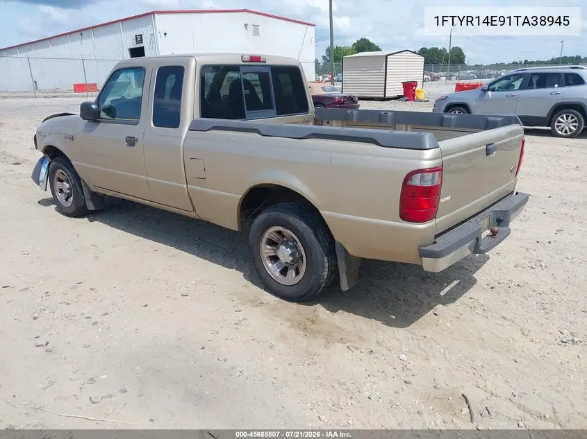 2001 Ford Ranger Edge/Xlt VIN: 1FTYR14E91TA38945 Lot: 45685507