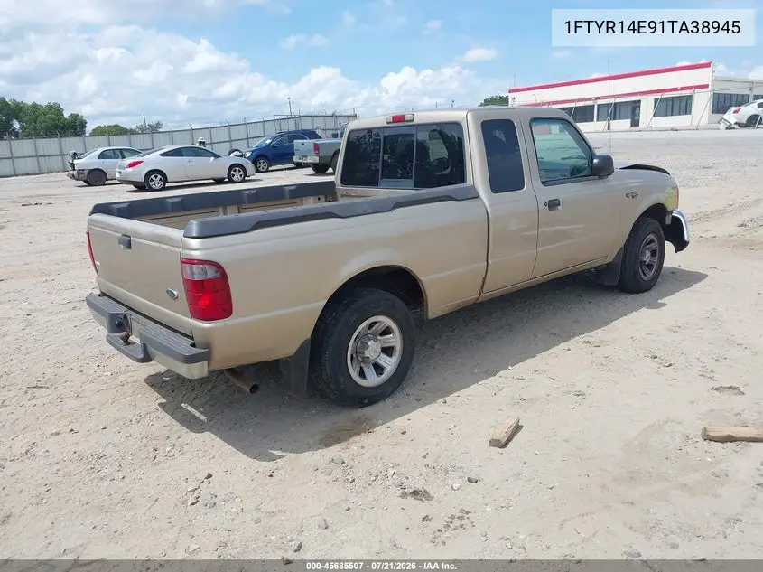 2001 Ford Ranger Edge/Xlt VIN: 1FTYR14E91TA38945 Lot: 45685507