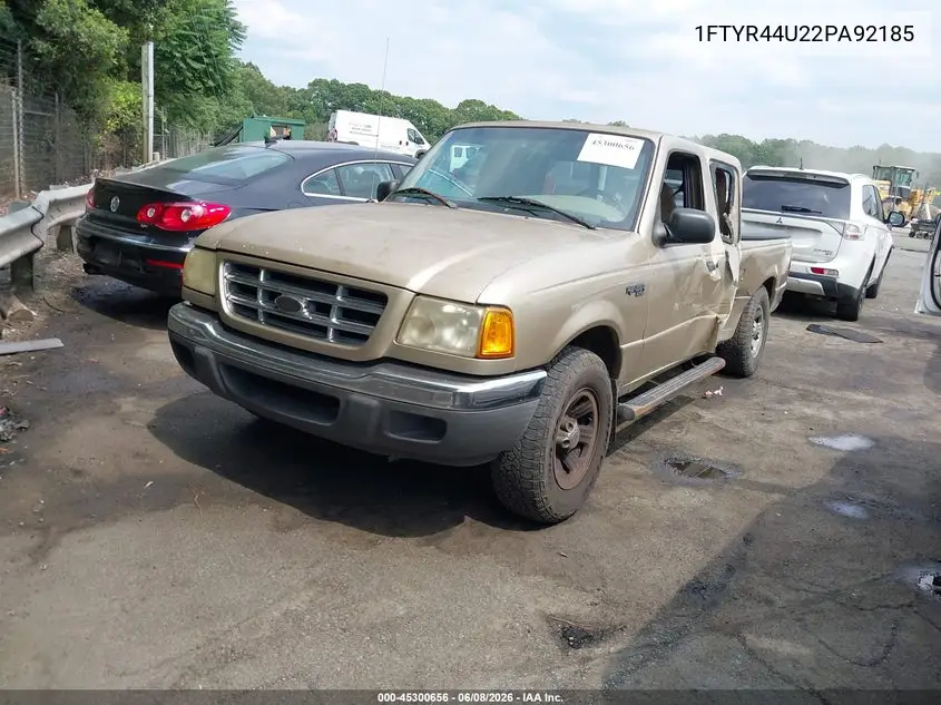 2002 Ford Ranger Edge/Tremor/Xlt VIN: 1FTYR44U22PA92185 Lot: 45300656