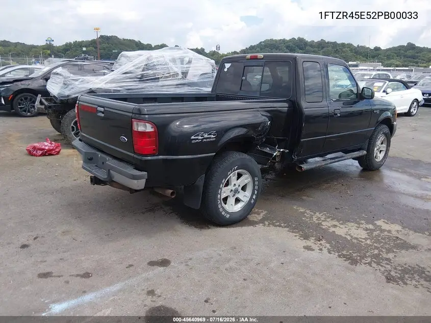2002 Ford Ranger Edge/Xlt VIN: 1FTZR45E52PB00033 Lot: 45640969