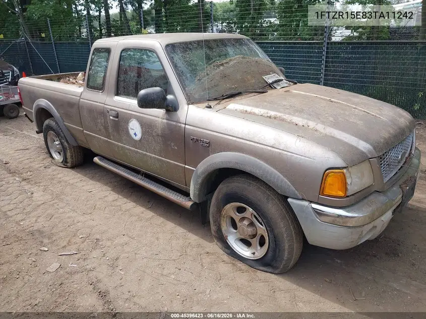 2003 Ford Ranger Xlt VIN: 1FTZR15E83TA11242 Lot: 45396423