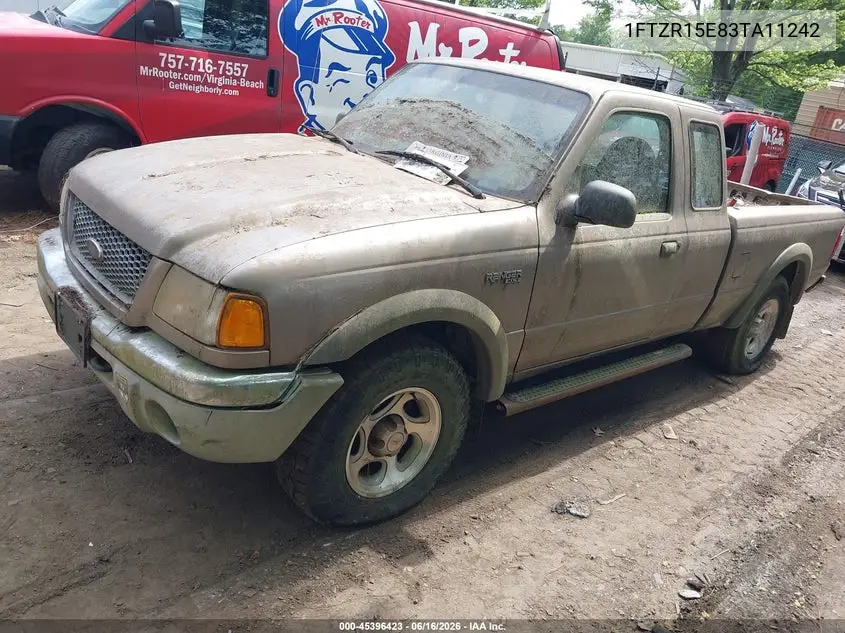 2003 Ford Ranger Xlt VIN: 1FTZR15E83TA11242 Lot: 45396423