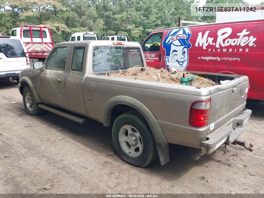 2003 Ford Ranger Xlt VIN: 1FTZR15E83TA11242 Lot: 45396423