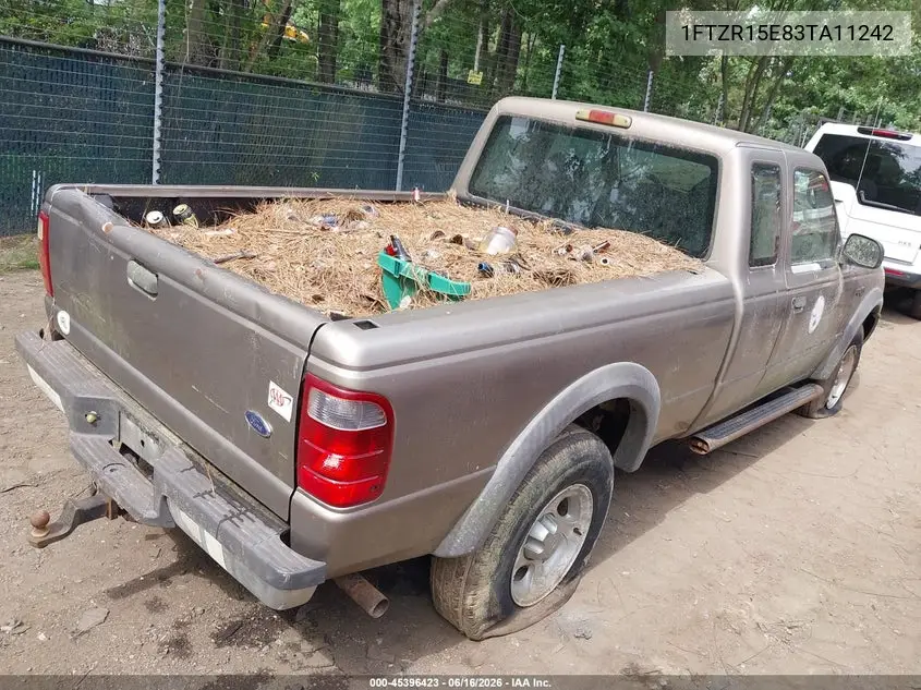 2003 Ford Ranger Xlt VIN: 1FTZR15E83TA11242 Lot: 45396423