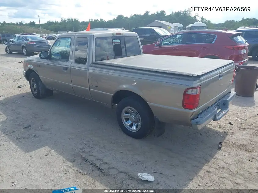 2003 Ford Ranger Edge/Tremor/Xlt VIN: 1FTYR44V63PA26569 Lot: 45611168
