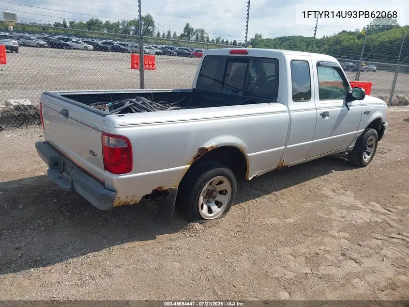 2003 Ford Ranger Edge/Tremor/Xl/Xlt VIN: 1FTYR14U93PB62068 Lot: 45684447