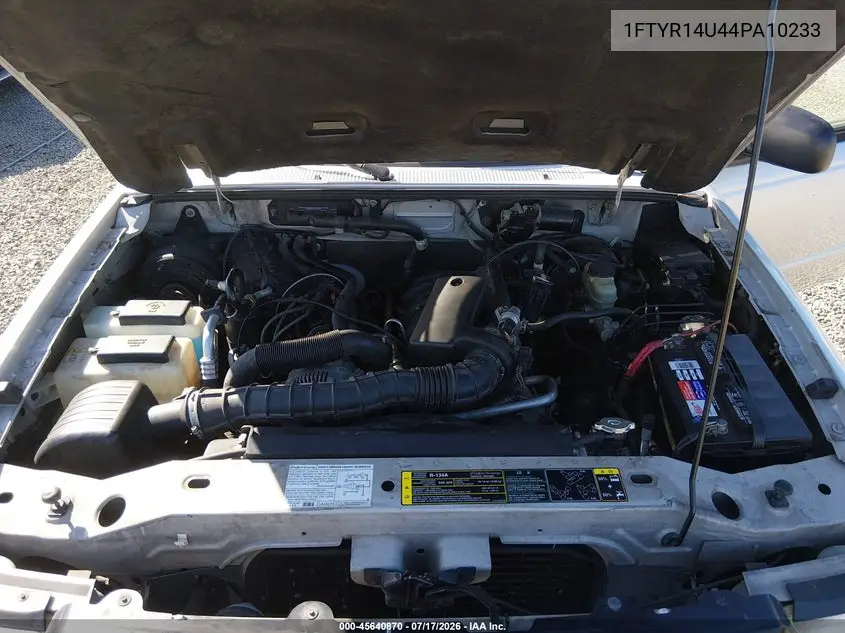 2004 Ford Ranger Edge/Tremor/Xl/Xlt VIN: 1FTYR14U44PA10233 Lot: 45640870