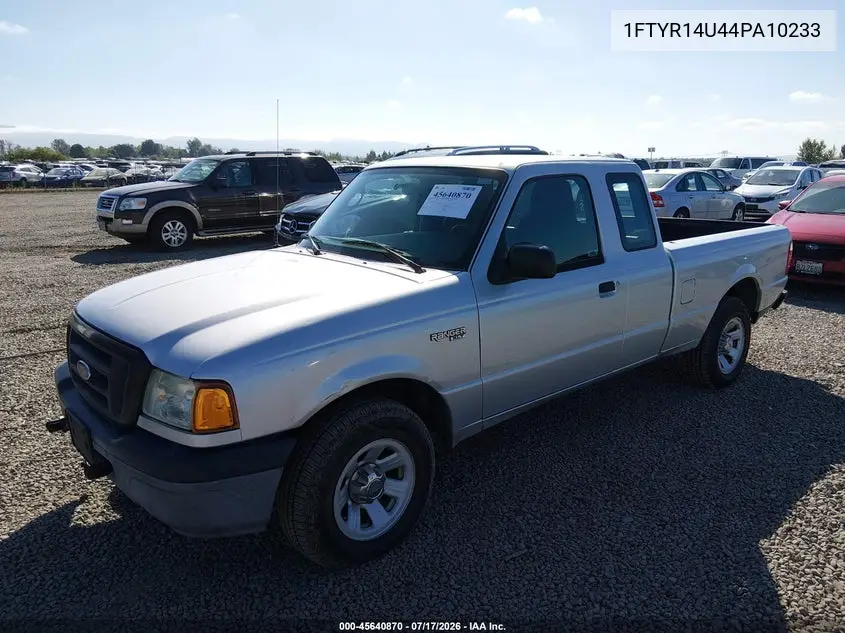 2004 Ford Ranger Edge/Tremor/Xl/Xlt VIN: 1FTYR14U44PA10233 Lot: 45640870