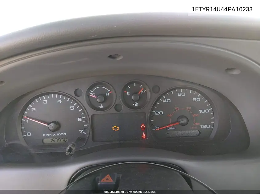 2004 Ford Ranger Edge/Tremor/Xl/Xlt VIN: 1FTYR14U44PA10233 Lot: 45640870