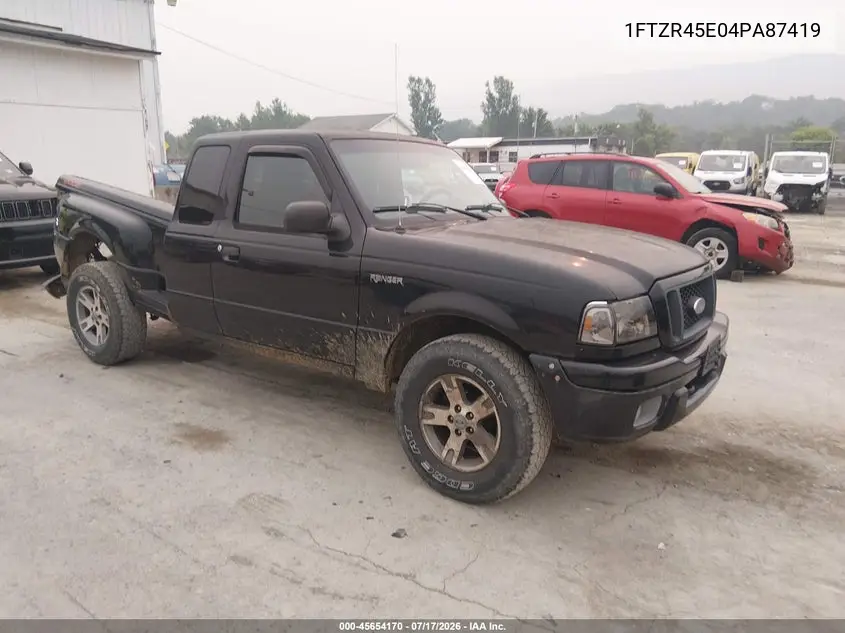 2004 Ford Ranger Edge/Tremor/Xlt VIN: 1FTZR45E04PA87419 Lot: 45654170