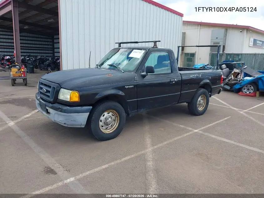 2004 Ford Ranger Xl/Xlt VIN: 1FTYR10DX4PA05124 Lot: 45667747