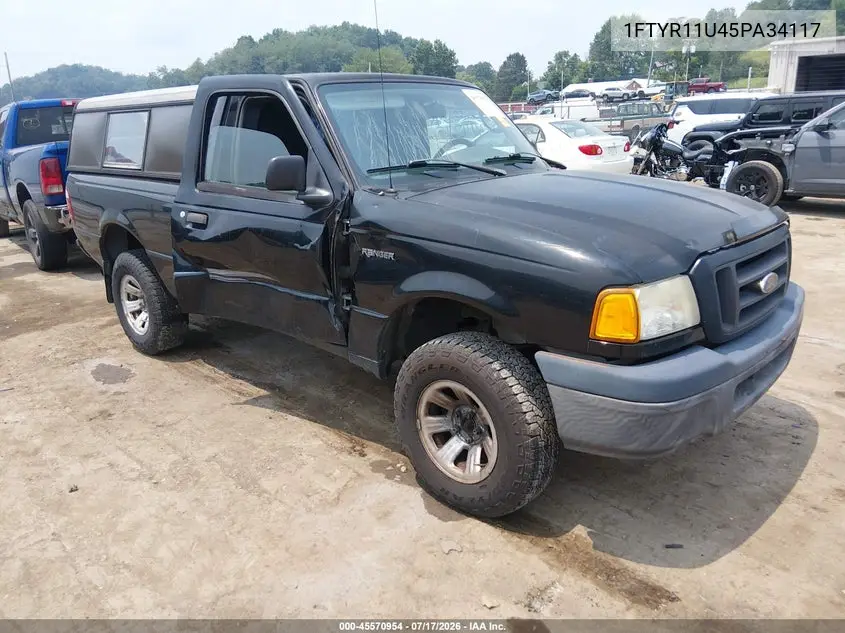 2005 Ford Ranger Edge/Xl/Xlt VIN: 1FTYR11U45PA34117 Lot: 45570954