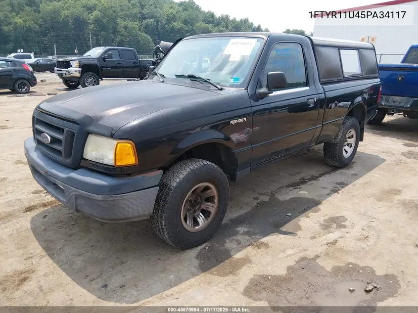 2005 Ford Ranger Edge/Xl/Xlt VIN: 1FTYR11U45PA34117 Lot: 45570954