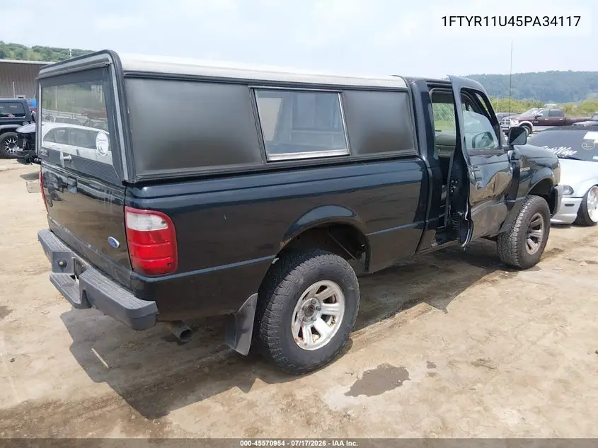 2005 Ford Ranger Edge/Xl/Xlt VIN: 1FTYR11U45PA34117 Lot: 45570954