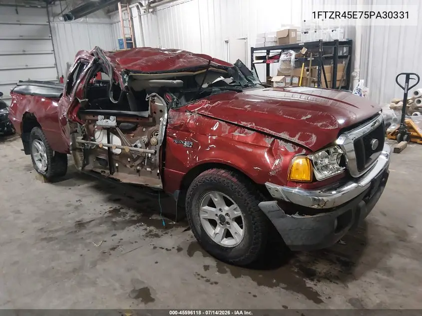 2005 Ford Ranger Edge/Fx4 Level Ii/Fx4 Off-Road/Xlt VIN: 1FTZR45E75PA30331 Lot: 45596118